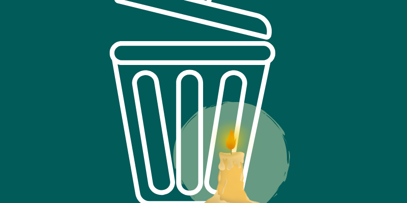 Deckblatt Entsorgung Kerzenwachs