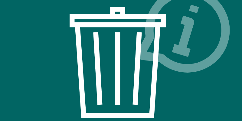 Deckblatt für Informationen zur Abfallentsorgung