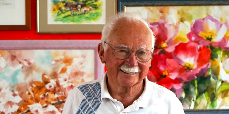 Horst Preibisch in seinem Atelier