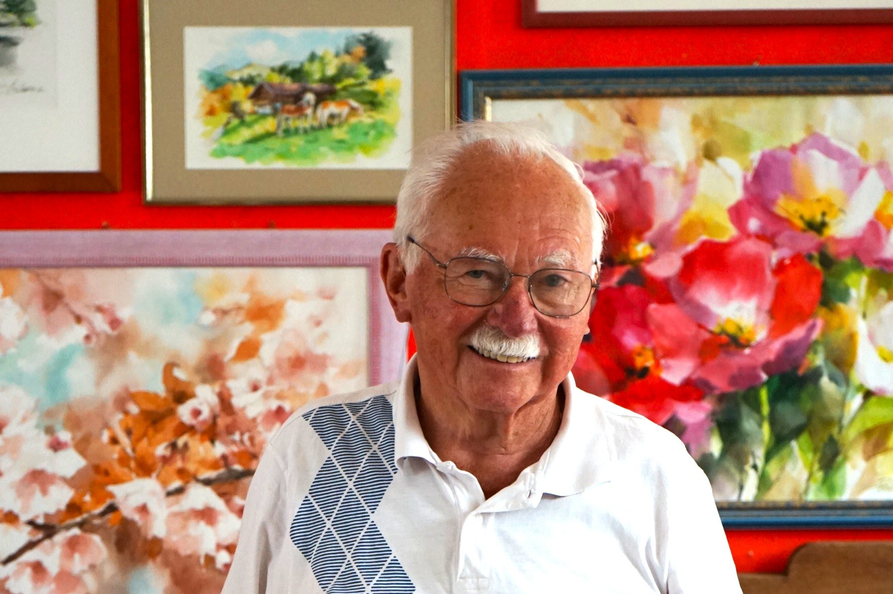 Horst Preibisch in seinem Atelier