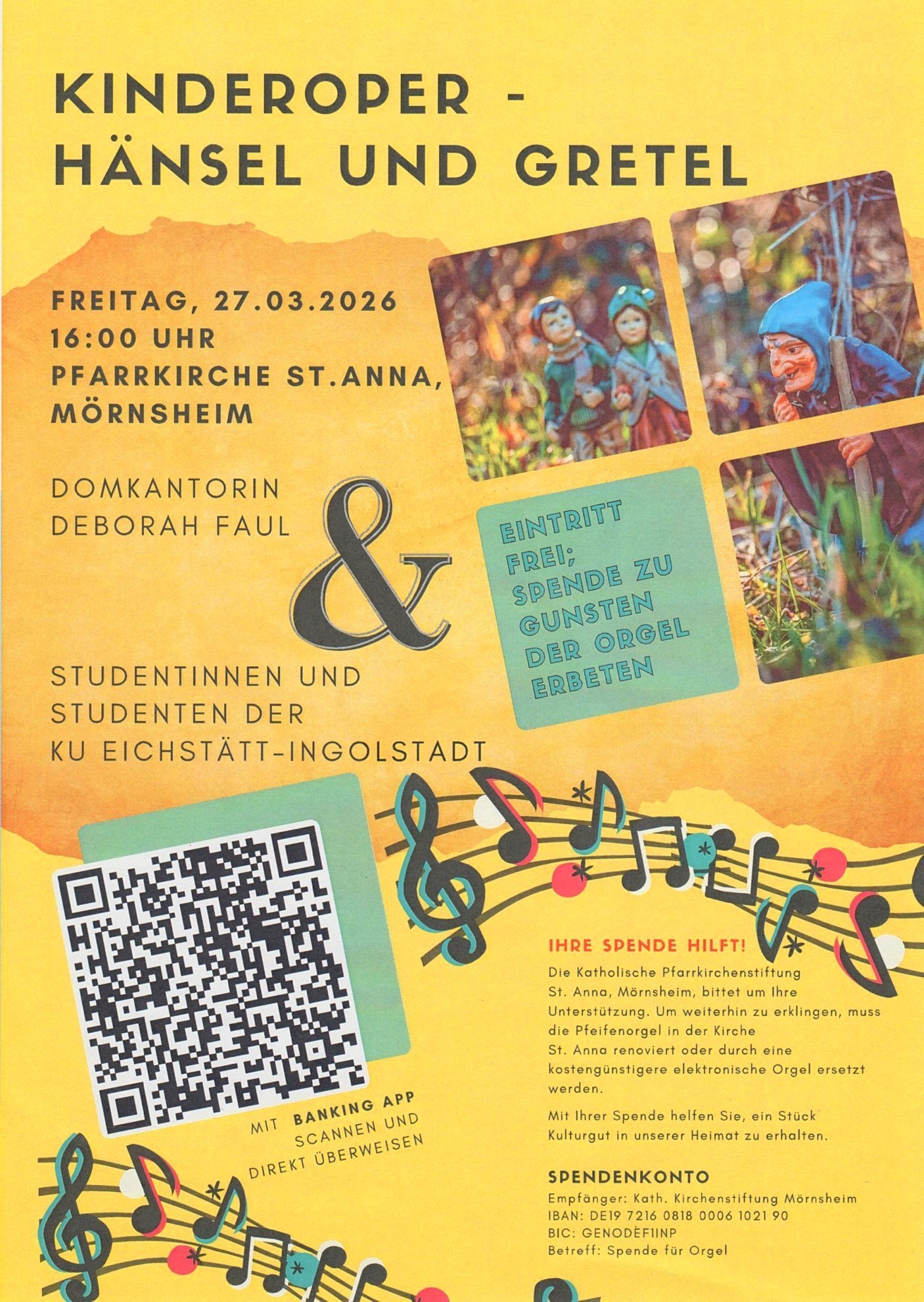 Plakat Kinderoper "Hänsel und Gretel"